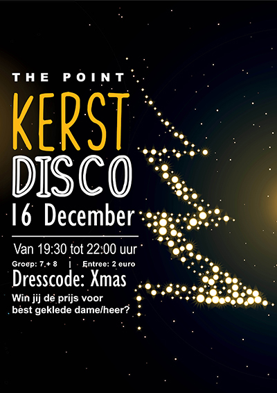 The Point Kerst disco poster