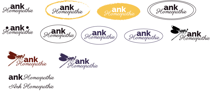 Ank Homeopathie logo concepten
