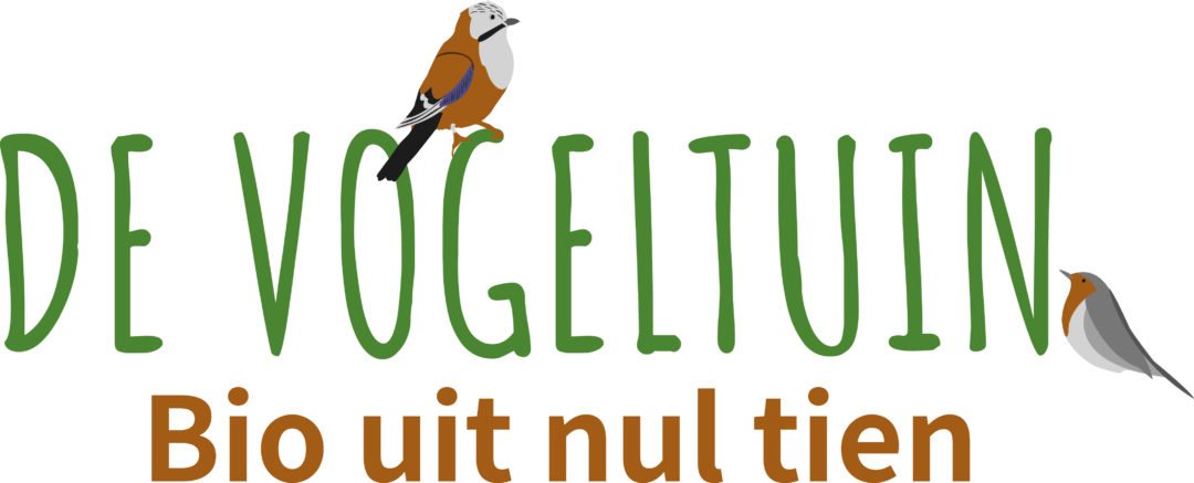 De vogeltuin logo + slogan Bio uit Nul Tien